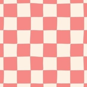 Classic Checkerboard Check in Hot Pink