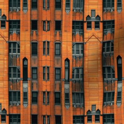 Urban Terracotta Facade - Architectural Pattern