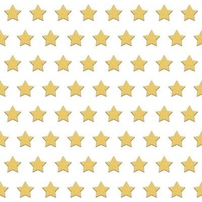 gold stars on white