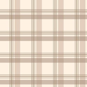 Soft brown checkered design