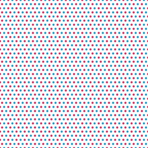 Red and Turquoise Dots