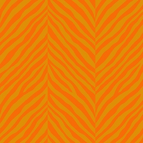 zebra herringbone_caramel and orange
