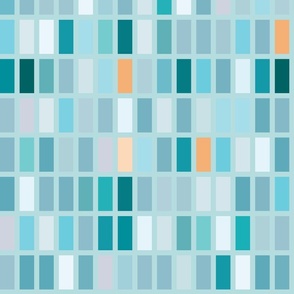 Straight Stack-Linear Brick-Vertical-Blue Gemstone Palette