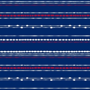 4th of July boho stripes-navy