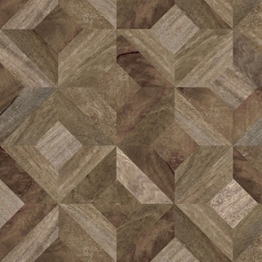 Woodgrain Parquetry {Walnut} large