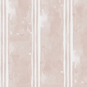 Freehand Watercolor Awning Stripes_sand beige