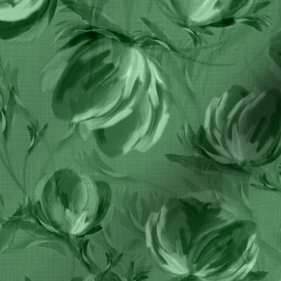 Enchanted Pine Forest Green Floral Blooms, Tranquil Monochrome Green Garden Design, Colorful Painterly Scenic Flowers, Enchanted Vibrant Summer Florals, Artistic Painterly Blooms, Contemporary Floral Botanical Print, Modern Evergreen Summer Flower Pattern