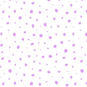 Scattered Dots bright purple- small scale 