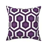 Large Mauve Purple Hexagons 