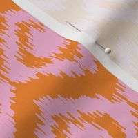 Summer Ikat   2402161158 -orange, light pink, Colorful Ikat | 6in | small scale