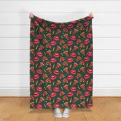 Yummy Pizza Seamless Pattern - color 1