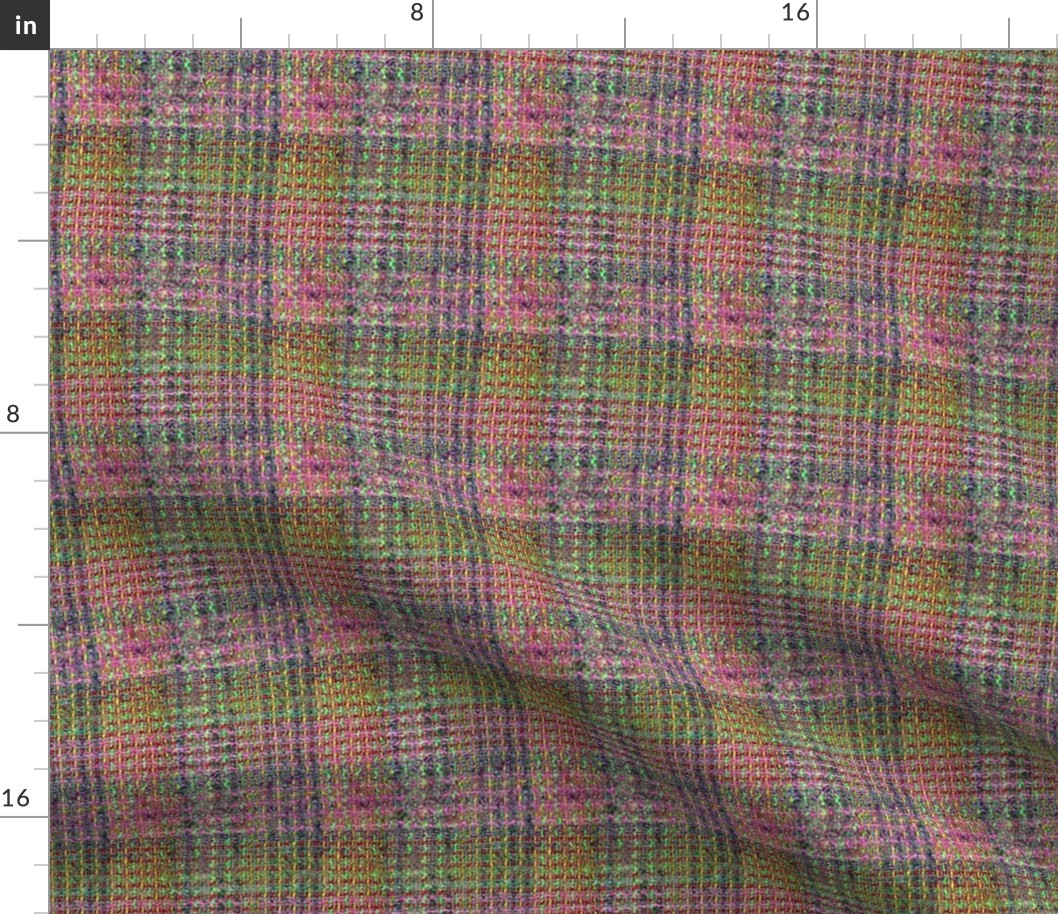 6th Doctor's printed bouclÃ© coat backside