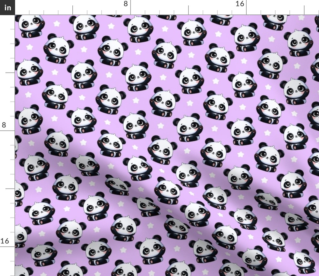 Hi Panda Bear Purple