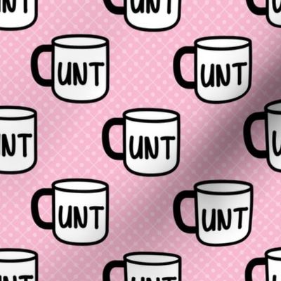 Medium Scale C UNT Mugs in Pink