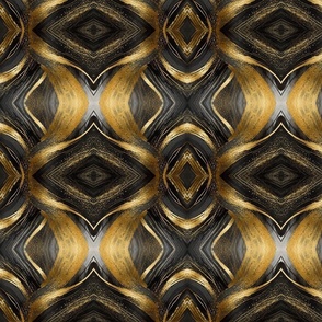 Black and gold paint 9