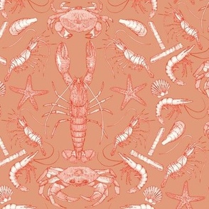 cornwall crustaceans damask cayenne terracotta small