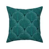 Japandi palms teal (SMALL)