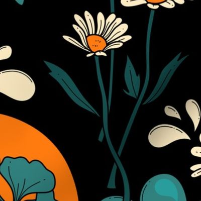 Lovely Daisies Seamless Pattern - color 2