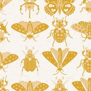 retro insects l gold light gold