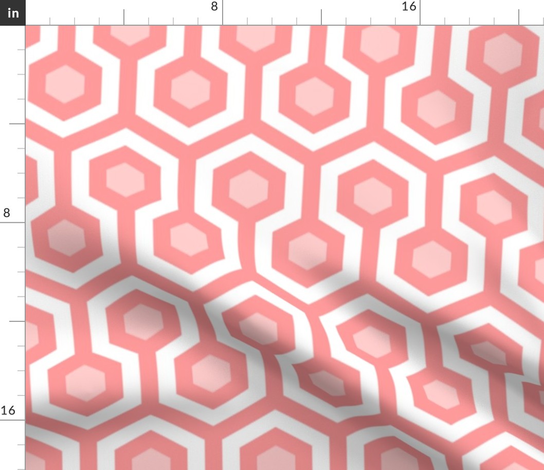 Large Light Pink Hexagons