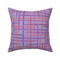 Pick Up Sticks Plaid in Sherbet and Lavender - Large
