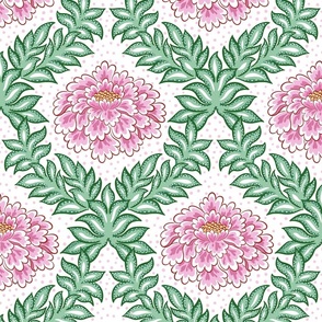 bold floral/pink and green/large