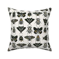 retro insects l black gold