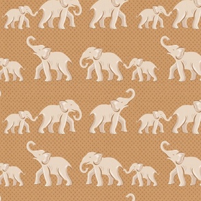 elephant parade/golden beige/medium