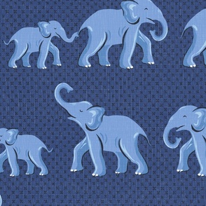 elephant parade/dark blue/large