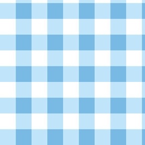 Classic Gingham Check Plaid - Baby Blue