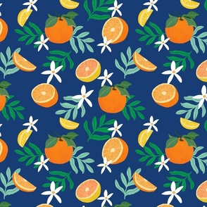 Oranges - navy