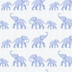 elephant parade/baby blue/medium