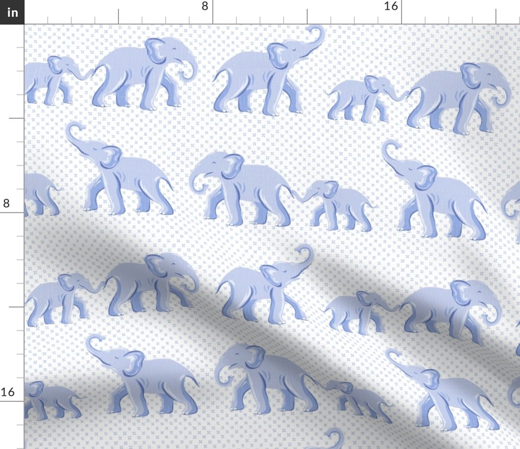 elephant parade/baby blue/medium