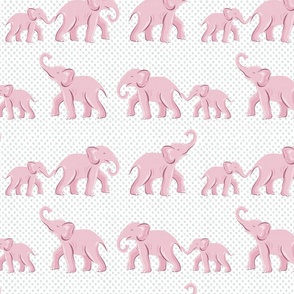 elephant parade/baby pink/medium