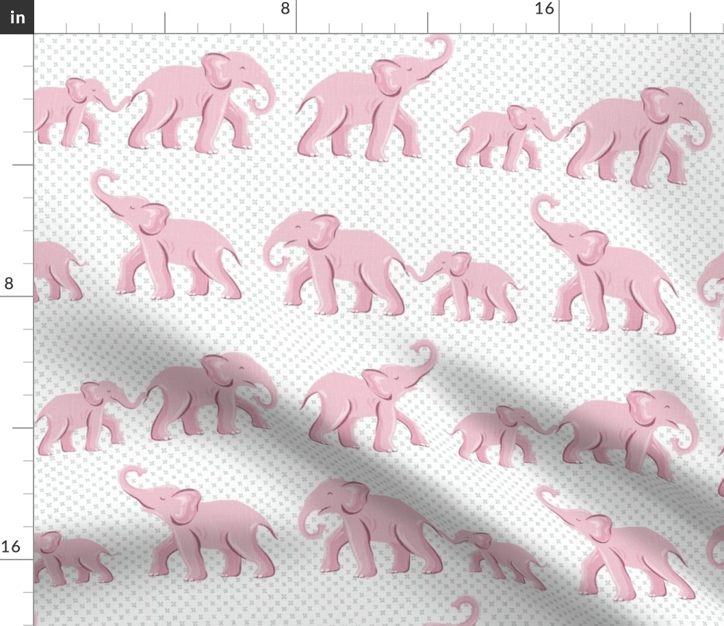 elephant parade/baby pink/medium