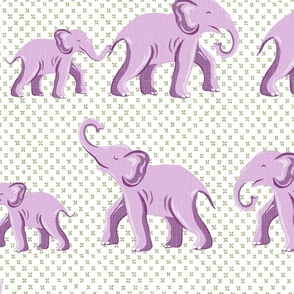 elephant parade/purple with green/large