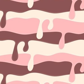 Neopolitan Ice Cream Drips