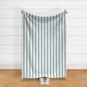 Small - 5 stripes - Teal green on white - Benjamin Moore Aegean Teal - classic coastal neutral wallpaper - Farmhouse ticking stripe