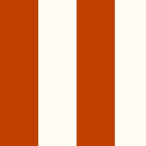Large Cabana stripe - Mahogany reddish brown and cream white - Candy stripe - Awning stripes - nautical - Striped wallpaper - resort coastal sunbrella tiki vertical