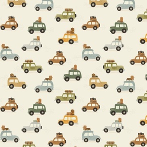 Summer Vacation - Cars in beige M
