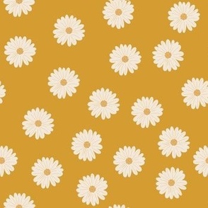Daisies on Gold 