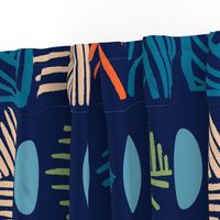 Caribbean Festive Mudcloth: Vibrant Tribal Textures