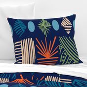 Caribbean Festive Mudcloth: Vibrant Tribal Textures