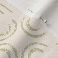 Boho Tiles Textured beige sage green