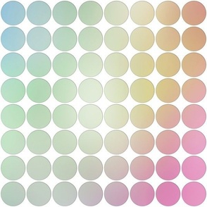 Pastel gradient circle dots