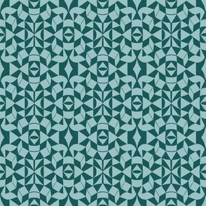 Taranormal Geometric - Teal and Mint