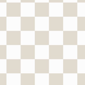 jumbo checker / light taupe