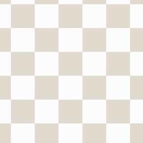large checker / light taupe