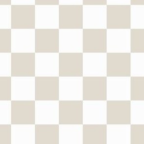 medium checker / light taupe