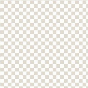 mini checker / light taupe